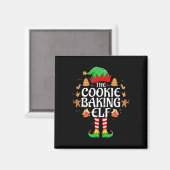 ザCookieベーキング小妖精や小人クリスマスマッチクリスマスファミリー マグネット (正面/裏面)