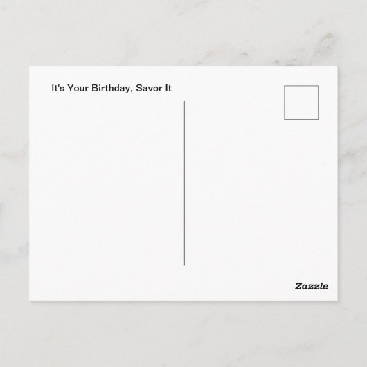 ザCookie熱狂する誕生日はがき ポストカード (裏面)