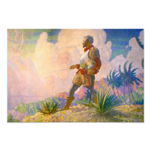 ザDiscoverer, 1928 by Newell Convers Wyeth フォトプリント (正面)