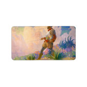 ザDiscoverer, 1928 by Newell Convers Wyeth ラベル (正面)