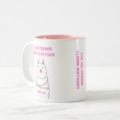 ザNo Dramaラマ二音コーヒーマグ ツートーンマグカップ (正面左)