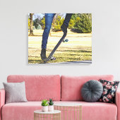 ザOllie Painterly Canvas Print キャンバスプリント (インサイチュ (リビング))