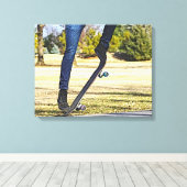 ザOllie Painterly Canvas Print キャンバスプリント (インサイチュ (ウッドフロア))