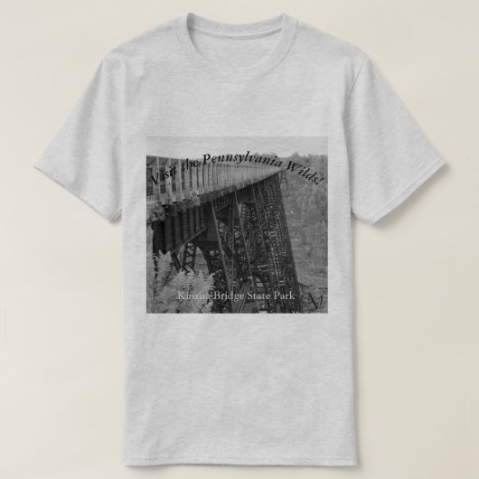 ザPAウィルド土産Kinzua橋を訪れる Tシャツ (デザイン正面)