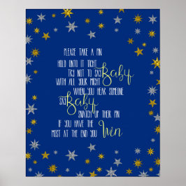 ザPinゲーム小さな星の赤ちゃんシャワー ポスター