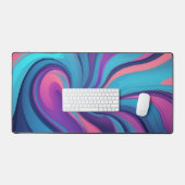 ザSerene Wave's CyberPunkデスクマット デスクマット (キーボード&マウス)