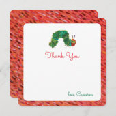 ザvery空腹のキャタピラー誕生日 |ありがとうございます サンキューカード (正面/裏面)