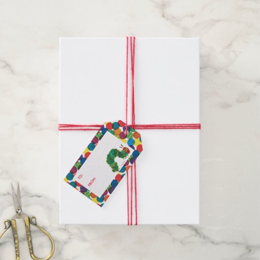 ザvery空腹キャタピラー誕生日 ギフトタグ (より糸付き)