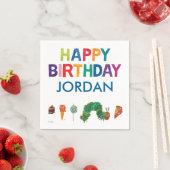 ザvery空腹キャタピラー誕生日 スタンダードカクテルナプキン (インサイチュ)