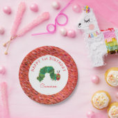 ザvery空腹キャタピラー誕生日 ペーパープレート (パーティー)