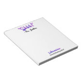 シおもしろいッパーソナライズされたッ!学校司書引用文 ノートパッド (アングル)