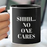 シおもしろいッ…コーヒー気に一つない マグカップ<br><div class="desc">先にもしコーヒーが必要だ!シーッ…両面に気に印刷されるものはない。マグカップスタイル、ハンドル色、内側の色を選択し、背景色を任意に変更。すべての文字、フォント、色、サイズを変更できクリックるが、単にボカスタマイズタン。</div>