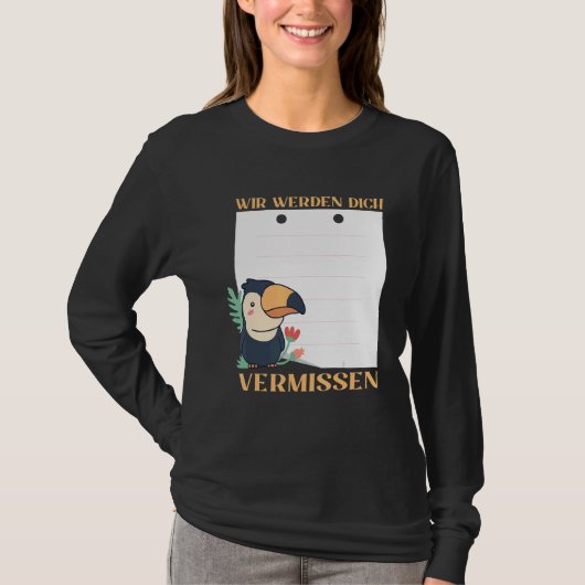 シと友達に別れを告げる Wir Werden Dich Vermissen Tシャツ (正面)