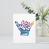 シアガオ島サーフィン釈迦手 ポストカード (スタンド正面)