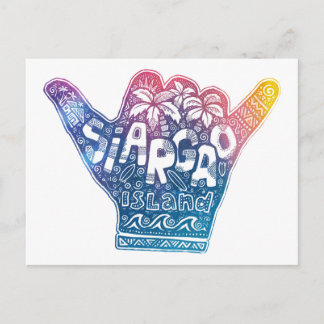 シアガオ島サーフィン釈迦手 ポストカード