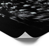 シアクールン色の目を持つ白黒フクロウ ポスター (角)