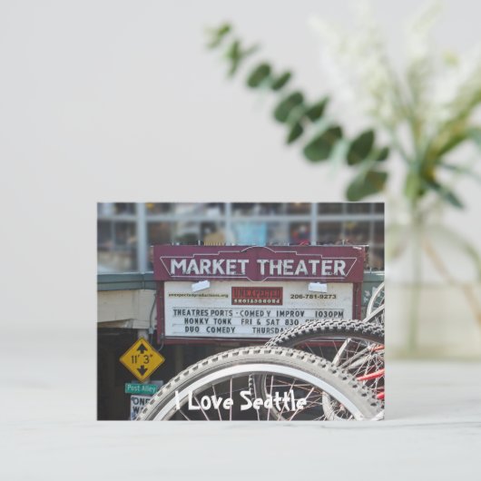 シアターの自転車 ポストカード (スタンド正面)