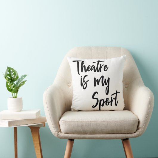 シアターは私のスポーツおもしろい俳優引用文 クッション (椅子)