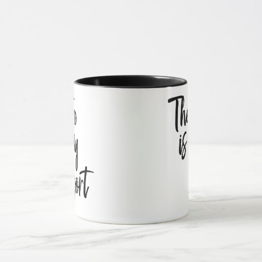 シアターは私のスポーツおもしろい俳優引用文 マグカップ (中央)