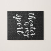 シアターは私のスポーツシンプルグラフィックモダン ジグソーパズル (横)