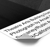 シアターアーツ建物from Breezeway, UCD ポスター (角)