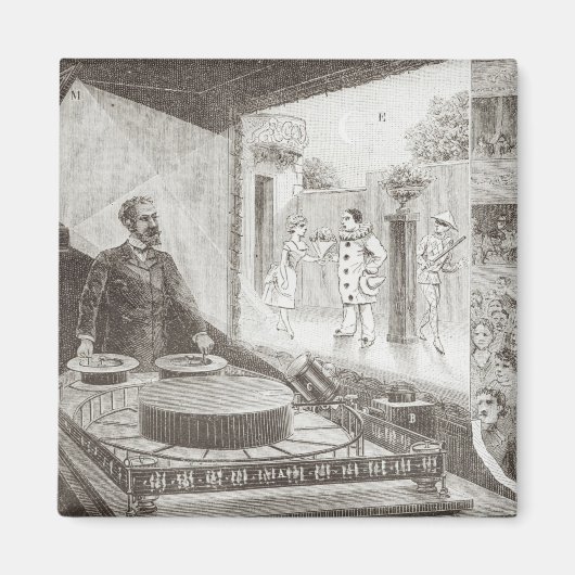 「シアターオプティケ」とその発明者 マグネット (正面)