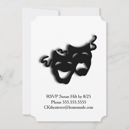 シアターオープニングナイト招待状 招待状 (裏面)