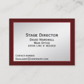 シアターカーテンシルバースクリーン 名刺 (裏面)