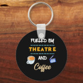 シアターコーヒーで盛られた俳優 キーホルダー (正面)