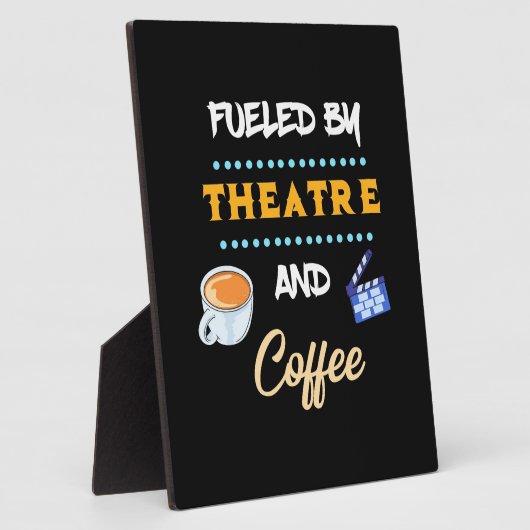 シアターコーヒーで盛られた俳優 フォトプラーク (側面)