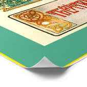 シアターサラ・ベルンハルト～ハムレット～アルフォンスミュシャ ポスター (角)