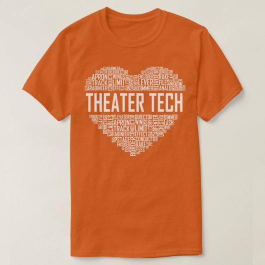 シアターテックハート Tシャツ (デザイン正面)