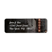 シアターディストリクトニューヨークシティNY住所 シール (正面)