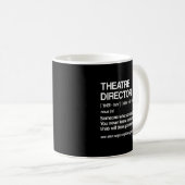 シアターディレクター定義ブロードウェイミュージカルTheat コーヒーマグカップ (正面右)