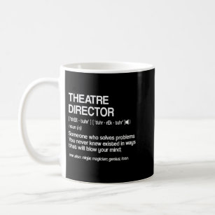 シアターディレクター定義ブロードウェイミュージカルTheat コーヒーマグカップ