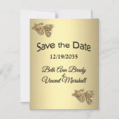 シアターデザイン日付の保存 マグネット招待状 (正面)