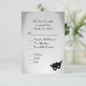 シアターデザインRSVPとメニューの選択 出欠カード (スタンド正面)