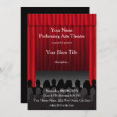 シアターパフォーミングアートステージショー招待状 招待状 (正面/裏面)