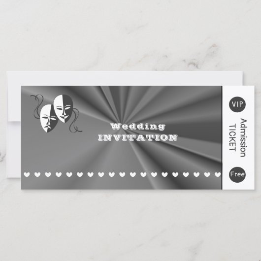 シアタープレイビルショーチケットテーマ結婚ズ (裏面)