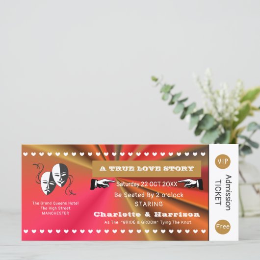 シアタープレイビルショーチケットテーマ結婚ズ (スタンド正面)