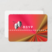 シアタープレイビルショーチケットテーマ結婚ズ 出欠カード (正面/裏面)