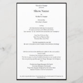 シアタープログラム/showbill （1ページ両面） (裏面)