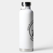シアターマスクコメディ悲劇白黒カスタム ウォーターボトル (右面)