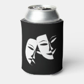 シアターマスクコメディ悲劇白黒カスタム 缶クーラー (缶裏面)