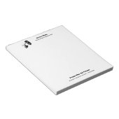 シアターマスクコメディ悲劇白黒 ノートパッド (アングル)