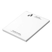 シアターマスクコメディ悲劇白黒 ノートパッド (回転)