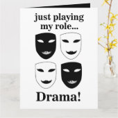 シアターマスクシアタードラマステージアーツおもしろい カード (黄色い花)