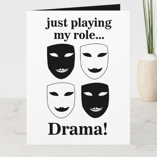 シアターマスクシアタードラマステージアーツおもしろい カード (正面)