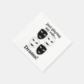 シアターマスクシアタードラマパフォーマンスパーティー スタンダードカクテルナプキン (角)