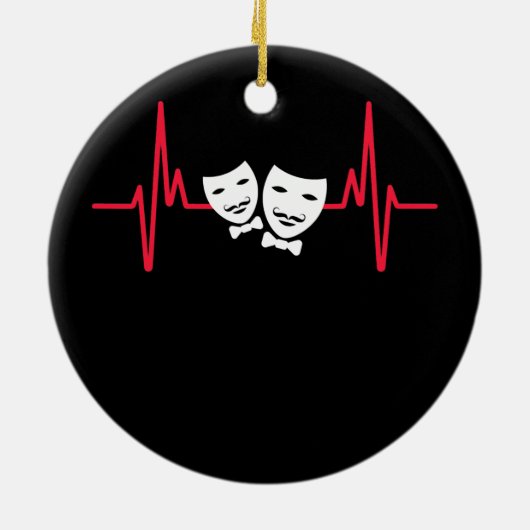 シアターマスクドラマエンターテイメントブロードウェイミュージカル セラミックオーナメント (裏面)